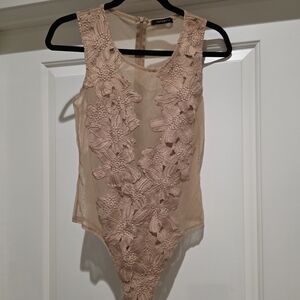 Revamped Sheer Mesh Top in Blush